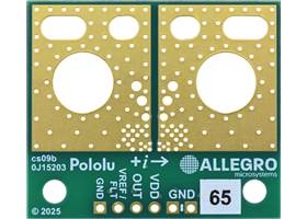 ACS37030LLZATR-065B3 Current Sensor Large Carrier -65A to +65A, 3.3V, bottom view.
