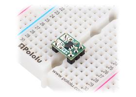ACS37041 Current Sensor Micro Carriers soldered with male headers (not included) for use in a breadboard.
